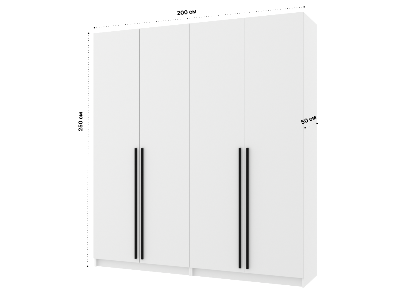 Распашной шкаф Пакс Форсанд 54 white ИКЕА (IKEA) изображение товара